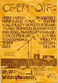 Golden Earring concert poster Wildeshausen (Germany) - Open Air Festival